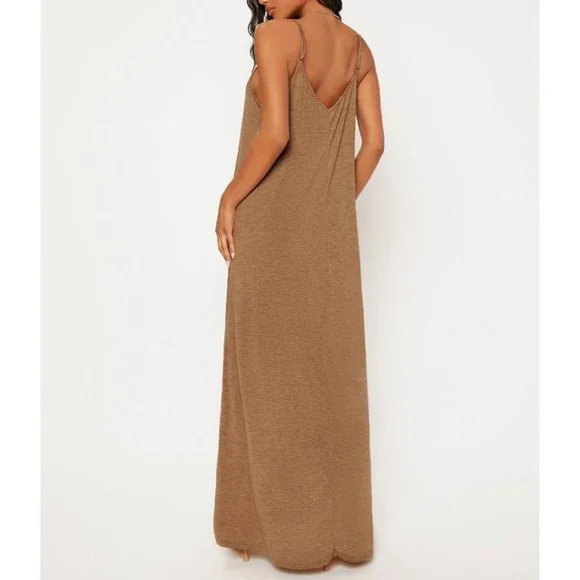 Maxi Cami Dress with Pockets - Picture 2 of 8